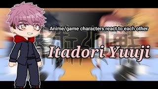 AnimeGame characters react to each other  Itadori Yuuji  Jujutsu kaisen  Gcrv  24 [upl. by Lledal549]