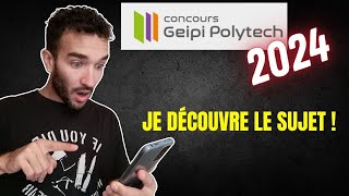 GEIPI 2024 ❗ JE DECOUVRE LE SUJET MATHS ET PHYSIQUE CHIMIE 😱PETITE REVIEW [upl. by Kenric]