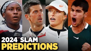 Grand Slam 2024 Predictions  Tennis Talk News [upl. by Nyleahs]