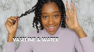 I USED PETROLEUM JELLY VASELINE ON MY NATURAL HAIR amp LOOK WHAT HAPPENED [upl. by Neellok]