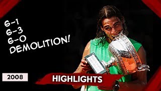 NADAL vs FEDERER Roland Garros 2008 Final HD 60FPS  NBC ENGLISH COMMENTARY HIGHLIGHTS [upl. by Olga]