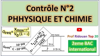 controle 2 deuxième Bac SMSVTPC [upl. by Gerk]