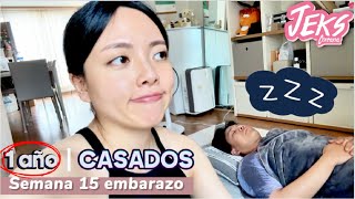 Así es mi vida casada después de 1 año  15 semanas de embarazo Será niño 👶🏻 JEKS Coreana vlog [upl. by Cardew192]