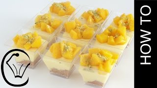 Mini No Bake Mango Cheesecake Dessert Cups by Cupcake Savvys Kitchen [upl. by Cathrin]