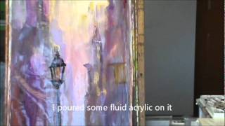 MIXED MEDIA CITYSCAPE PAINTING BY MILLIE GIFT SMITH [upl. by Laon]