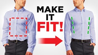 How To Tailor Your Own Dress Shirt No More Muffin Top [upl. by Enialb907]