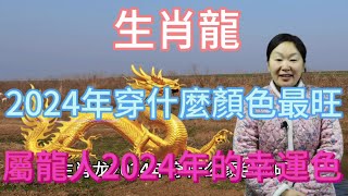 生肖屬相龍！屬龍人在2024年穿什麼顏色最旺？生肖屬龍人2024年幸運色是什麼！本期視頻講述2024生肖龍！運勢 顏色 風水 2024 [upl. by Marutani993]