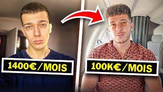 Je suis passé de 1400€mois à 100000€mois  mon histoire en toute INTIMITÉ [upl. by Sualkcin]