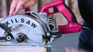 SKILSAW Worm Drive Circular Saw Tips  Using Rip Fence Guide [upl. by Hawthorn]