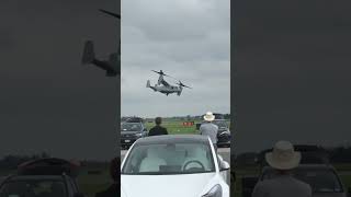 V22 OSPREY SHOWING ITS MOVES AT AIRSHOW LONDON shorts v22 aviation airshow [upl. by Buine]