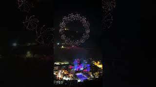 An incredibly beautiful drone light show at the Rijal Almaa Heritage Museum in Saudi Arabia [upl. by Flannery871]