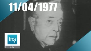 FR3 Dernière du 11 avril 1977  Mort de Jacques Prévert  Archive INA [upl. by Molton]