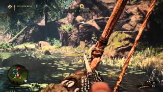 Far Cry Primal  Giant Golden Alligator Attack [upl. by Kassia]