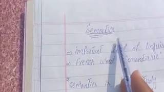 What is semantics in urdu and hindisemantics in detailsemantic notes [upl. by Obla479]