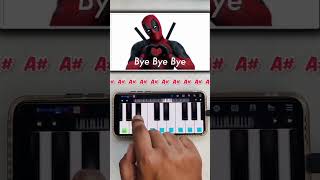 Bye Bye Bye 🎹❤️deadpool byebyebye perfectpiano walkbandapp walkband bandlabin bandlab [upl. by Quartas]