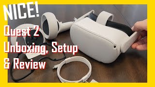 Oculus Meta Quest 2 Unboxing Setup amp Review Virtual Reality [upl. by Yednil]