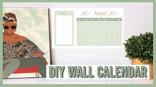 DIY Wall Calendar  Easy Canva Tutorial [upl. by Noek579]