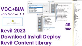 Revit 2023 Download Install Deploy Revit Content Library [upl. by Gnirps]