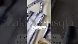 Shibori foldable totebag weddingsouvenir shibori totebagsouvenir totebaglipat souvenirnikah [upl. by Mahan]