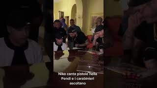 Niko Pandetta canta e i carabinieri ascoltano 😅 [upl. by Yunfei]