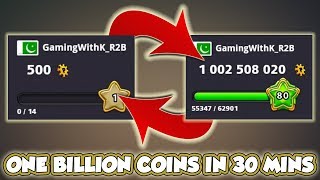 500 Coins To 1 Billion Coins  Ks Road To Billion Highlights 8 Ball Pool  Miniclip [upl. by Resneps]