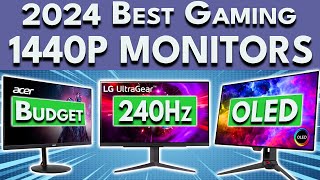 Best 1440p Gaming Monitor 2024  Budget 240Hz amp OLED 1440p Gaming Monitors [upl. by Airetnohs]