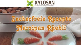 Oster Rezept Zuckerfreie Marzipan Karotten mit Xylit Birkenzucker [upl. by Emerick346]