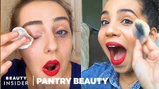 The Best Way To Take Off Makeup Without Makeup Remover  Pantry Beauty [upl. by Kermit236]