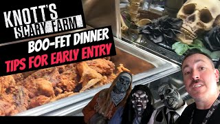 Knott’s Scary Farm PreScare BooFet Dinner  Is It Worth It  Tips and Tricks [upl. by Gwynne817]