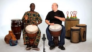 Beginner Djembe Drum Solos  African Drums [upl. by Amsirp794]