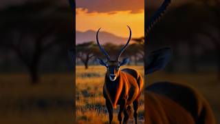 sable antelope 🦌🌿 shorts animals wildlife [upl. by Vander869]