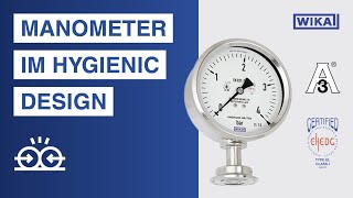 Sichere Druckmessung in der sterilen Verfahrenstechnik  Plattenfedermanometer im Hygienic Design [upl. by Lazarus]