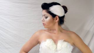 DIY WHITE SWAN HAIR PIECES [upl. by Rebliw]