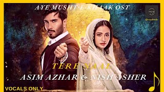 Aye MushteKhaak ost  Tere Naal  Asim Azhar amp Nish Asher  vocals only without music [upl. by Lupe]