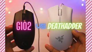 Logitech G102 Lightsync vs Razer Deathadder Essential  Detailed Comparison [upl. by Midas13]