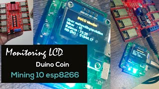 Monitoring Mining Duini Coin dengan LCD Oled I2C [upl. by Zolly871]