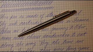 Parker Jotter Medium Ballpoint Pen Review [upl. by Matthews142]