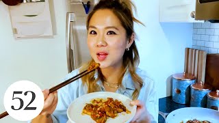 Dubu Jorim Korean Braised Tofu with Esther Choi  At Home With Us [upl. by Tteve926]