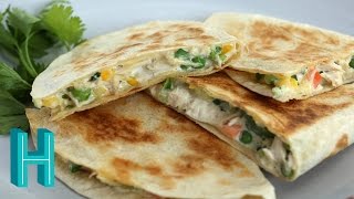 How to Make Chicken Pot Pie Quesadillas  Hilah Cooking [upl. by Tound133]