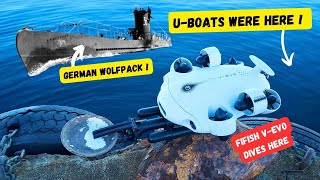 German U  boat harbor explore Fifish V  Evo dives German WW2 location [upl. by Arama]