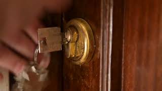 Locking and unlocking the door using keys sound effect [upl. by Orgel86]