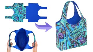 How to sew a tote bag easily and quickly Miarti👜✂️ [upl. by Atteuqcaj216]