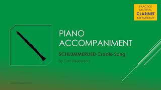 CLARINET INTERMEDIATE  Piano Accompaniment  SCHLUMMERLIED Cradle Song by Carl Baermann [upl. by Qifahs]