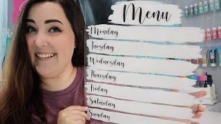 DIY Magnetic Acrylic Menu Board for Fridge  How To Make a Pretty Weekly Menu for Kitchen [upl. by Nnylyrehc560]