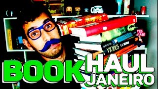 BOOK HAUL DE JANEIRO  Livraria em Casa [upl. by Ylicec]