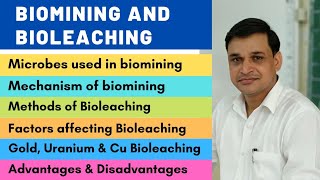 Biomining amp Bioleaching  Biomining of copper gold and uranium [upl. by Nivan]