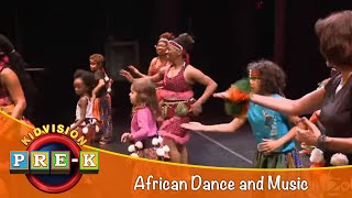 African Dance and Music  Virtual Field Trip  KidVision PreK [upl. by Assirrem]