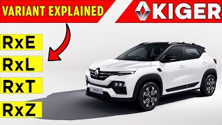 Renault Kiger Variant Explained 2021  Base Model Kiger  RXERXLRXTRXZ [upl. by Lennod]