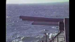 USS New Jersey guns firing [upl. by Santos]