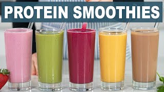 5 MUSTTRY PROTEIN SHAKES for Weight Loss Muscle Building and Boosting Metabolism with macros [upl. by Lesko847]